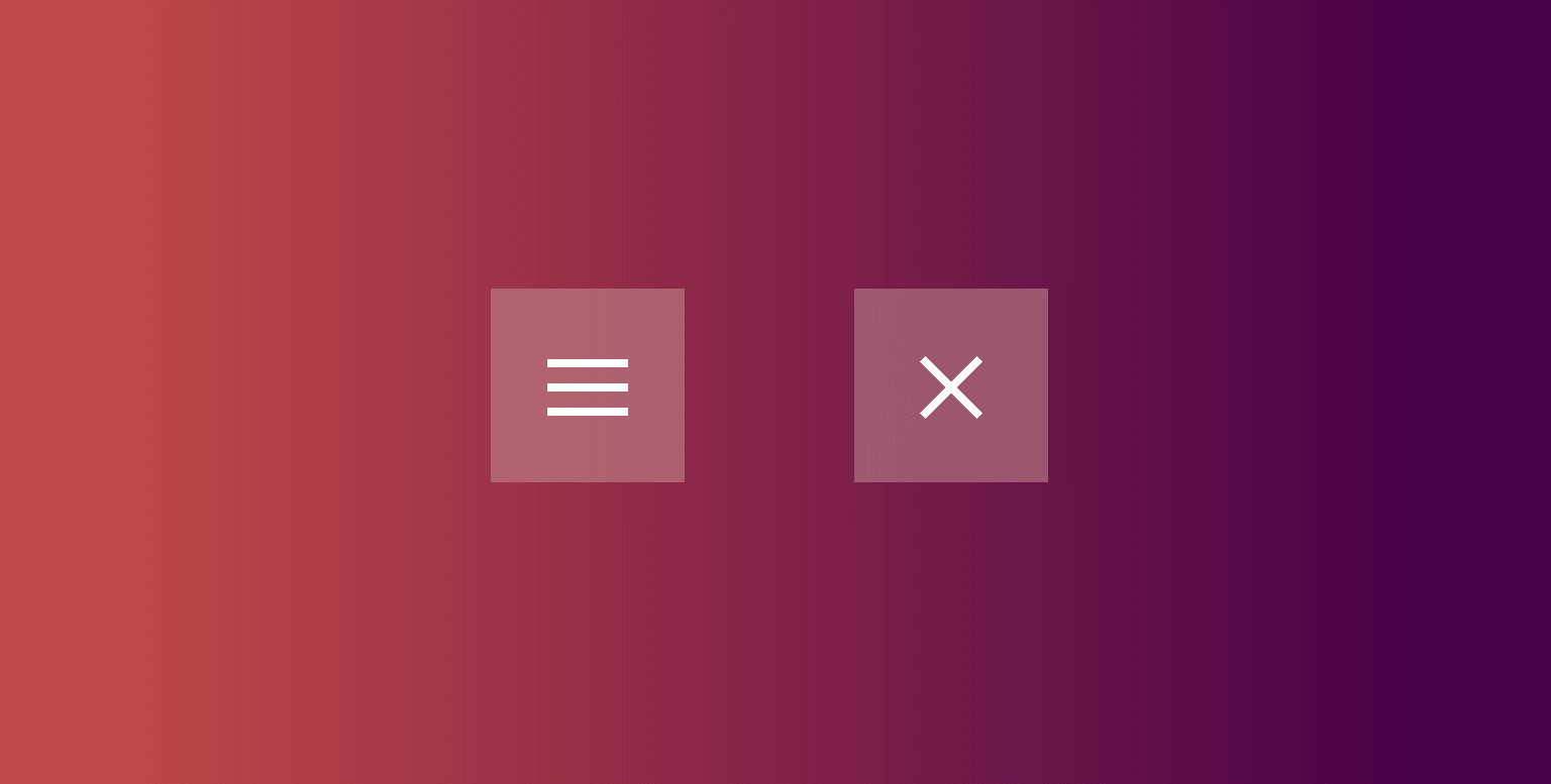 Crear el icono hamburguesa para el menú responsive con animaciones CSS