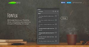 Fontea: Un plugin con mas de 800 fuentes de Google Fonts en photoshop y gratis